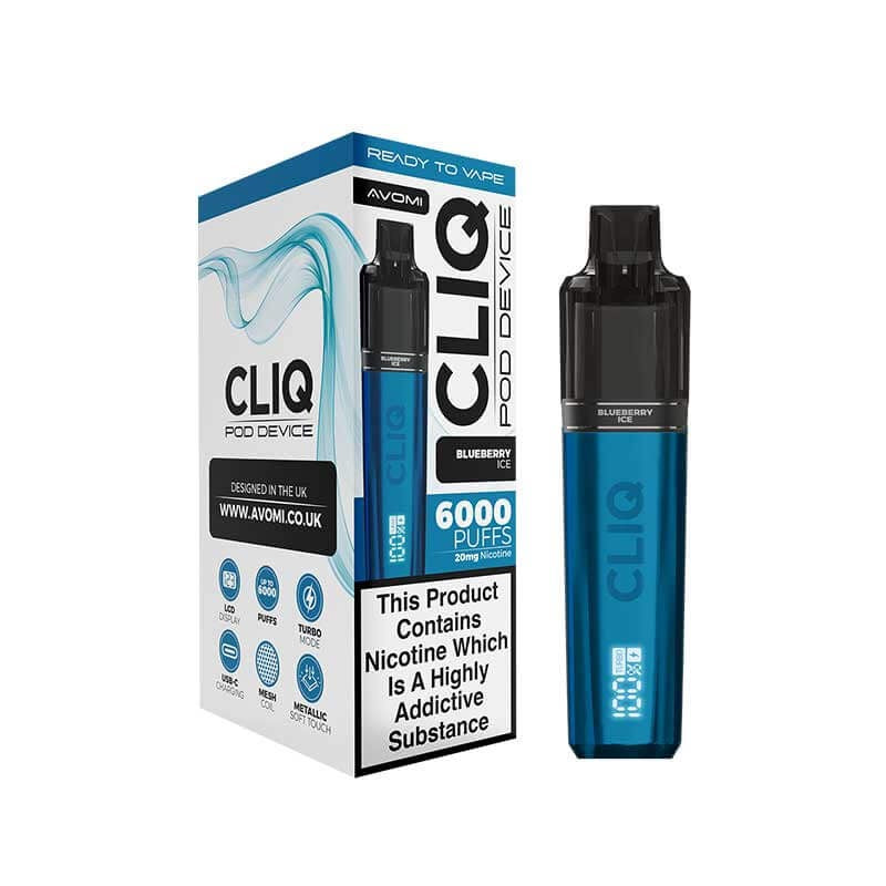 avomi cliq prefilled kit blueberry ice