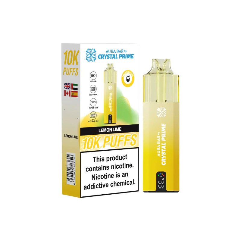 crystal prime aura bar 10k lemon lime