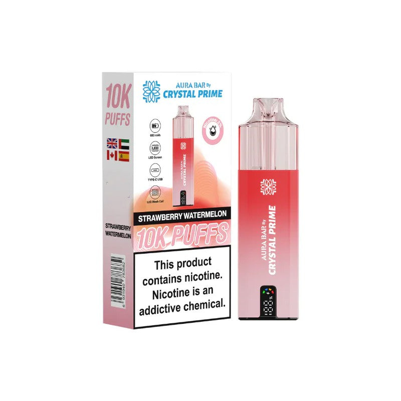 crystal prime aura bar 10k strawberry watermelon