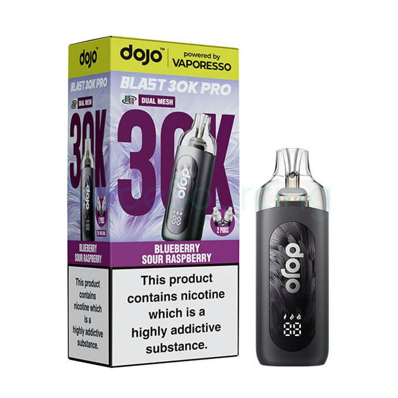 vaporesso dojo blast 30k pro kit blueberry sour raspberry