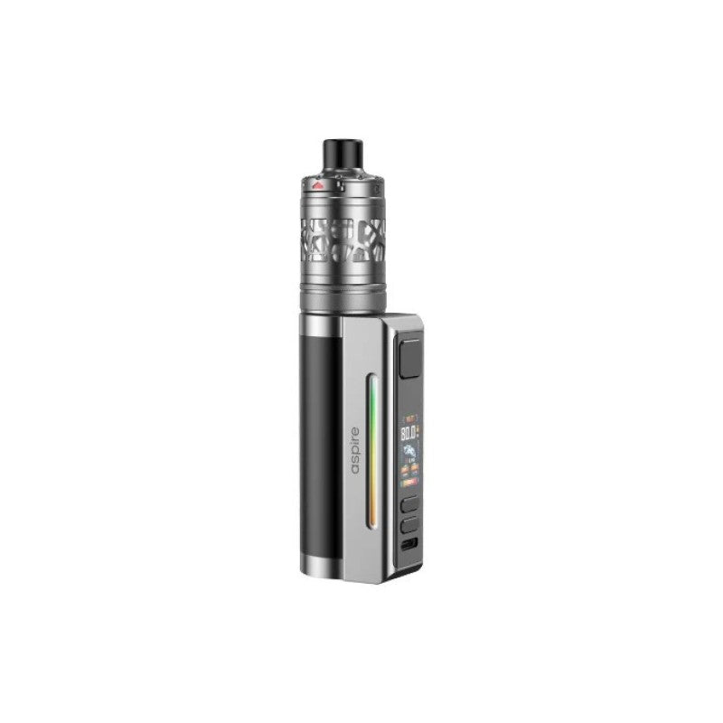 aspire zelos m80 vape kit black and silver