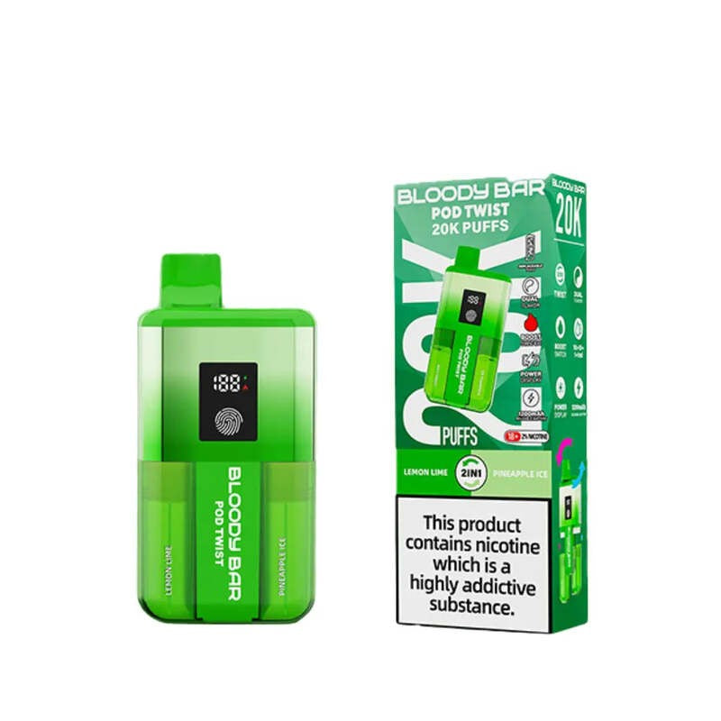 bloody bar 20k pod twsit kit lemon lime