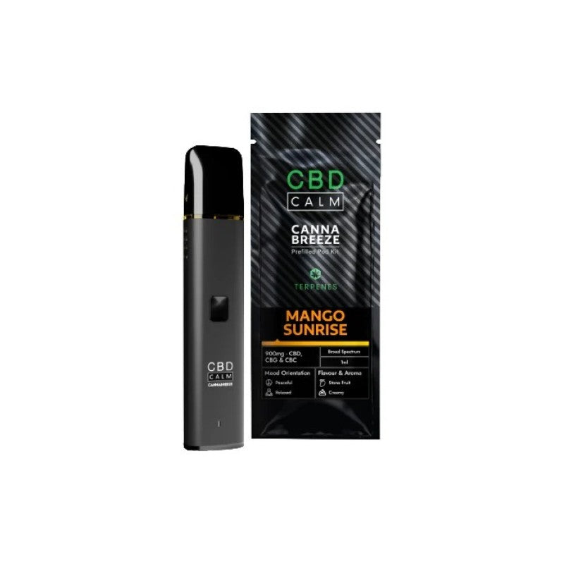 cbd calm cannabreeze kit mango sunrise