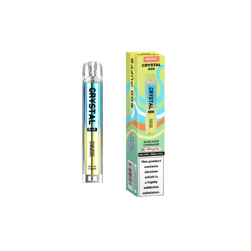 crystal bar original 600 kit blue razz lemonade