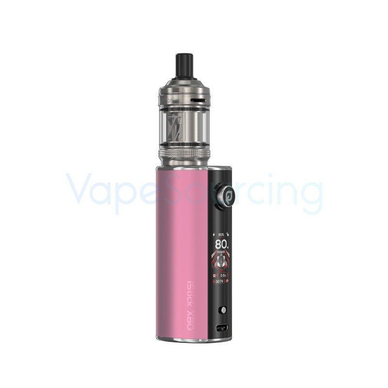 eleaf istick x80 kit with gtl x tank pink