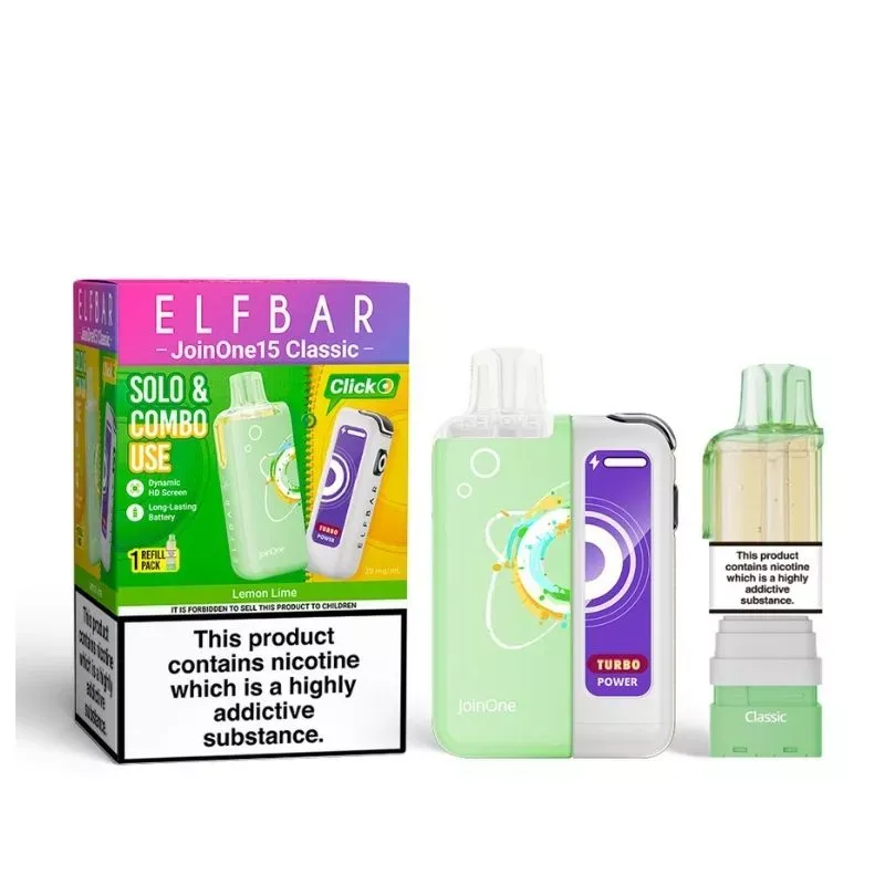 elf bar joinone 15 classic kit lemon lime