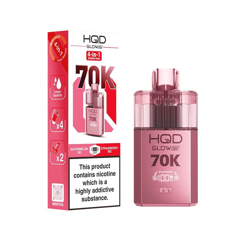 hqd glow air 70k kit watermelon bubblegum