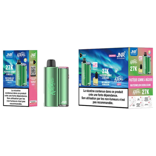 jnr aurora 27k prefilled kit watermelon bubblegum