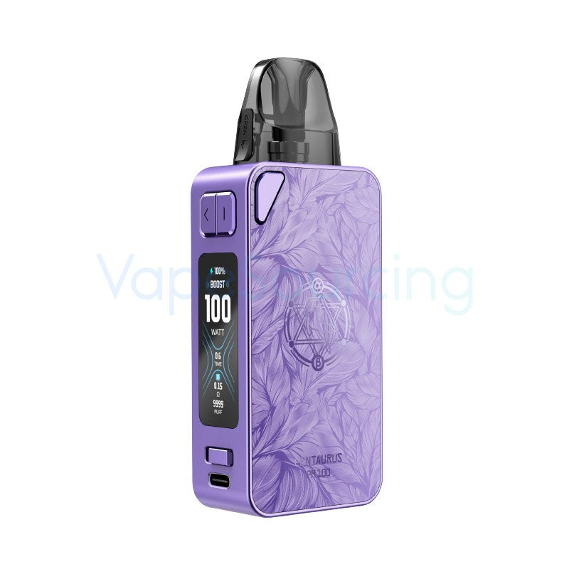 lost vape centaurus pm100 kit feather purple