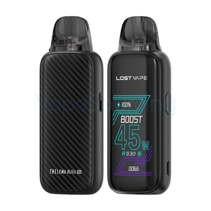lost vape thelema aura 45 kit carbon black