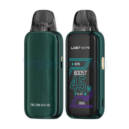 lost vape thelema aura 45 kit dark green