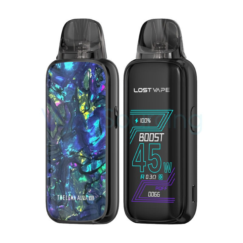 lost vape thelema aura 45 kit dazzle black
