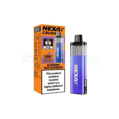 nexay crush 10k kit blueberry sour raspberry