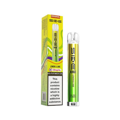 ske bar 600 prefilled kit lemon and lime
