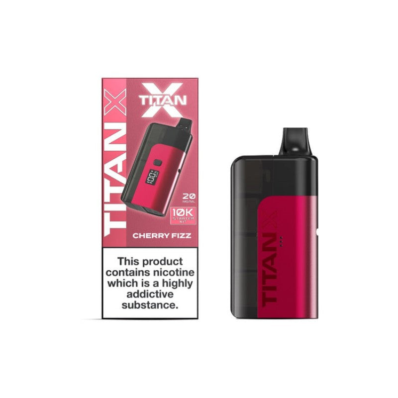 titan x 10k prefilled kit cherry fizz