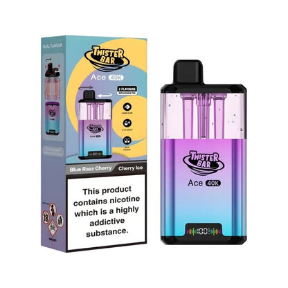twister bar ace 40k kit blue razz cherry cherry ice