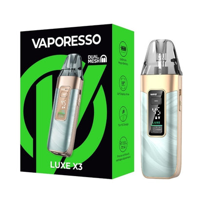 vaporesso luxe x3 pod kit fluid green