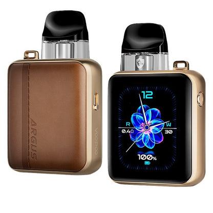 voopoo argus p3 pod kit brown leather