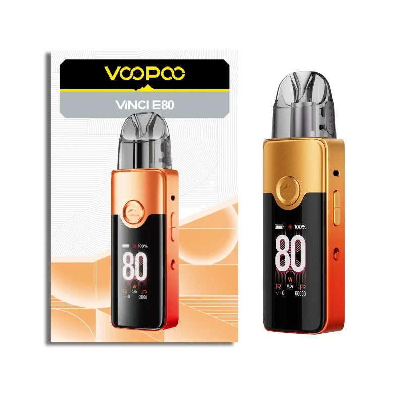 voopoo vinci e80 kit orange red gradient