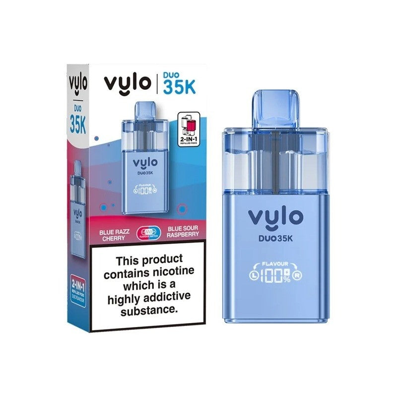 vylo duo 35k prefilled kit blue razz cherry blue sour raspberry